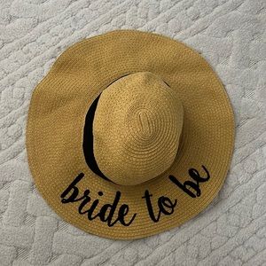 Bride to be beach hat